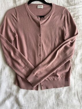 Sunday Best Rose-Mauve Button Cardigan